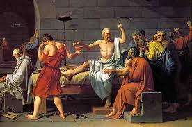 "Wait! Socrates! Before you drink the poison, I have to tell you something...You're the biggest blowhard any of us know. Now drink up..."